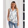 image:imageZeagoo Womens Silk Satin Tank Tops V Neck Casual Camisoles Sleeveless Business Work Blouses Dressy Summer ShirtsPjh611