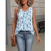 image:imageZeagoo Womens Tank Tops Summer Sleeveless Loose Fit Tops V Neck Pleated Shirts Basic Tees Dressy Casual Trendy ClothesCx329blue Square