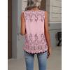 image:imageZeagoo Womens Tank Tops Summer Sleeveless Loose Fit Tops V Neck Pleated Shirts Basic Tees Dressy Casual Trendy ClothesSf190pink
