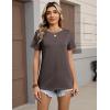 image:imageZeagoo Womens Tshirt Short Sleeve Summer Tops Crewneck Casual Basic Tee Shirts Spring Clothes Trendy OutfitBrown