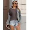 image:imageZeagoo Womens Tshirt Short Sleeve Summer Tops Crewneck Casual Basic Tee Shirts Spring Clothes Trendy OutfitBrown