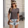 image:imageZeagoo Womens Tshirt Short Sleeve Summer Tops Crewneck Casual Basic Tee Shirts Spring Clothes Trendy OutfitBrown
