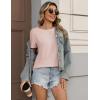 image:imageZeagoo Womens Tshirt Short Sleeve Summer Tops Crewneck Casual Basic Tee Shirts Spring Clothes Trendy OutfitCream