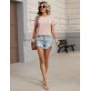 image:imageZeagoo Womens Tshirt Short Sleeve Summer Tops Crewneck Casual Basic Tee Shirts Spring Clothes Trendy OutfitCream