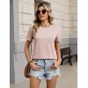 image:imageZeagoo Womens Tshirt Short Sleeve Summer Tops Crewneck Casual Basic Tee Shirts Spring Clothes Trendy OutfitCream