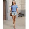 image:imageZeagoo Womens Tshirt Short Sleeve Summer Tops Crewneck Casual Basic Tee Shirts Spring Clothes Trendy OutfitLight Blue