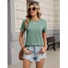 image:imageZeagoo Womens Tshirt Short Sleeve Summer Tops Crewneck Casual Basic Tee Shirts Spring Clothes Trendy OutfitLight Green