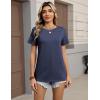 image:imageZeagoo Womens Tshirt Short Sleeve Summer Tops Crewneck Casual Basic Tee Shirts Spring Clothes Trendy OutfitNavy Blue