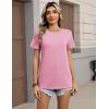 image:imageZeagoo Womens Tshirt Short Sleeve Summer Tops Crewneck Casual Basic Tee Shirts Spring Clothes Trendy OutfitPink