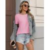 image:imageZeagoo Womens Tshirt Short Sleeve Summer Tops Crewneck Casual Basic Tee Shirts Spring Clothes Trendy OutfitPink