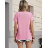 image:imageZeagoo Womens Tshirt Short Sleeve Summer Tops Crewneck Casual Basic Tee Shirts Spring Clothes Trendy OutfitPink