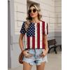 image:imageZeagoo Womens Tshirt Short Sleeve Summer Tops Crewneck Casual Basic Tee Shirts Spring Clothes Trendy OutfitZ Flag 38
