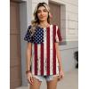 image:imageZeagoo Womens Tshirt Short Sleeve Summer Tops Crewneck Casual Basic Tee Shirts Spring Clothes Trendy OutfitZ Flag 38