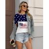 image:imageZeagoo Womens Tshirt Short Sleeve Summer Tops Crewneck Casual Basic Tee Shirts Spring Clothes Trendy OutfitZ Flag White 39