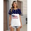 image:imageZeagoo Womens Tshirt Short Sleeve Summer Tops Crewneck Casual Basic Tee Shirts Spring Clothes Trendy OutfitZ Flag White 39