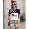 image:imageZeagoo Womens Tshirt Short Sleeve Summer Tops Crewneck Casual Basic Tee Shirts Spring Clothes Trendy OutfitZ Flag White 39