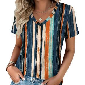 image:imageZeagoo Womens Tops Summer Casual Short Sleeve Tshirts Business Basic Spring VNeck Shirts Outfits S3XLZzcx152