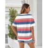 image:imageZeagoo Womens Tops Casual Oversized Short Sleeve Sweatshirt Summer Striped Shirt Crewneck Pullover Loose T Shirts BlouseColor Stripes 2