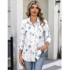image:imageZeagoo Button Down Shirts for Women 34 Sleeve Tops V Neck Collared Blouses Business Casual OutfitsBf290