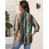 image:imageZeagoo Button Down Shirts for Women 34 Sleeve Tops V Neck Collared Blouses Business Casual OutfitsCx289