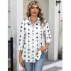 image:imageZeagoo Button Down Shirts for Women 34 Sleeve Tops V Neck Collared Blouses Business Casual OutfitsJh599