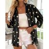 image:imageZeagoo Button Down Shirts for Women 34 Sleeve Tops V Neck Collared Blouses Business Casual OutfitsJh601