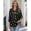 image:imageZeagoo Button Down Shirts for Women 34 Sleeve Tops V Neck Collared Blouses Business Casual OutfitsJh601