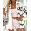 image:imageZeagoo Button Down Shirts for Women 34 Sleeve Tops V Neck Collared Blouses Business Casual OutfitsJh620