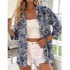 image:imageZeagoo Button Down Shirts for Women 34 Sleeve Tops V Neck Collared Blouses Business Casual OutfitsMz473