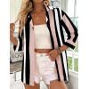 image:imageZeagoo Button Down Shirts for Women 34 Sleeve Tops V Neck Collared Blouses Business Casual OutfitsTz291