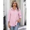 image:imageZeagoo Button Down Shirts for Women 34 Sleeve Tops V Neck Collared Blouses Business Casual OutfitsTz300