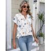 image:imageZeagoo Button Down Shirts for Women Short Sleeve Tops V Neck Collar Blouses Business Casual OutfitsBf290