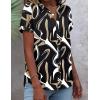 image:imageZeagoo Button Down Shirts for Women Short Sleeve Tops V Neck Collar Blouses Business Casual OutfitsCx312