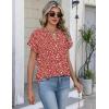 image:imageZeagoo Button Down Shirts for Women Short Sleeve Tops V Neck Collar Blouses Business Casual OutfitsJh590