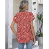 image:imageZeagoo Button Down Shirts for Women Short Sleeve Tops V Neck Collar Blouses Business Casual OutfitsJh590