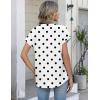 image:imageZeagoo Button Down Shirts for Women Short Sleeve Tops V Neck Collar Blouses Business Casual OutfitsJh592