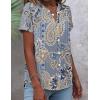 image:imageZeagoo Button Down Shirts for Women Short Sleeve Tops V Neck Collar Blouses Business Casual OutfitsMz919