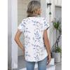 image:imageZeagoo Button Down Shirts for Women Short Sleeve Tops V Neck Collar Blouses Business Casual OutfitsSp106