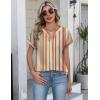 image:imageZeagoo Button Down Shirts for Women Short Sleeve Tops V Neck Collar Blouses Business Casual OutfitsTw720
