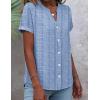 image:imageZeagoo Button Down Shirts for Women Short Sleeve Tops V Neck Collar Blouses Business Casual OutfitsTz273