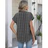 image:imageZeagoo Button Down Shirts for Women Short Sleeve Tops V Neck Collar Blouses Business Casual OutfitsTz400