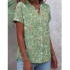 image:imageZeagoo Button Down Shirts for Women Short Sleeve Tops V Neck Collar Blouses Business Casual OutfitsXh534