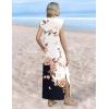 image:imageZeagoo Summer Dresses for Women 2026 Long Maxi Sundresses Loose Split WrinkleFree Beach Travel Vacation ClothesBf348