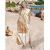 image:imageZeagoo Summer Dresses for Women 2026 Long Maxi Sundresses Loose Split WrinkleFree Beach Travel Vacation ClothesCx264
