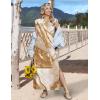 image:imageZeagoo Summer Dresses for Women 2026 Long Maxi Sundresses Loose Split WrinkleFree Beach Travel Vacation ClothesCx264