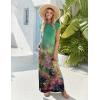 image:imageZeagoo Summer Dresses for Women 2026 Long Maxi Sundresses Loose Split WrinkleFree Beach Travel Vacation ClothesCx322