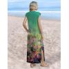 image:imageZeagoo Summer Dresses for Women 2026 Long Maxi Sundresses Loose Split WrinkleFree Beach Travel Vacation ClothesCx322