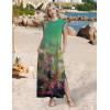 image:imageZeagoo Summer Dresses for Women 2026 Long Maxi Sundresses Loose Split WrinkleFree Beach Travel Vacation ClothesCx322