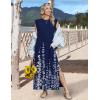 image:imageZeagoo Summer Dresses for Women 2026 Long Maxi Sundresses Loose Split WrinkleFree Beach Travel Vacation ClothesSf119