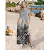 image:imageZeagoo Summer Dresses for Women 2026 Long Maxi Sundresses Loose Split WrinkleFree Beach Travel Vacation ClothesSf312